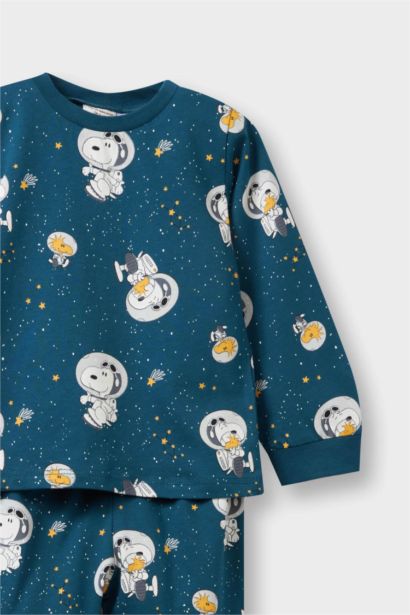 Baby Boy Snoopy Combed Top Bottoms 2 Piece Pajama Set