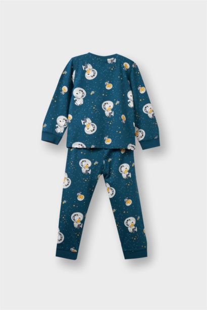 Baby Boy Snoopy Combed Top Bottoms 2 Piece Pajama Set