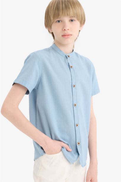 قميص ولادي ردن طويل قصة عادية