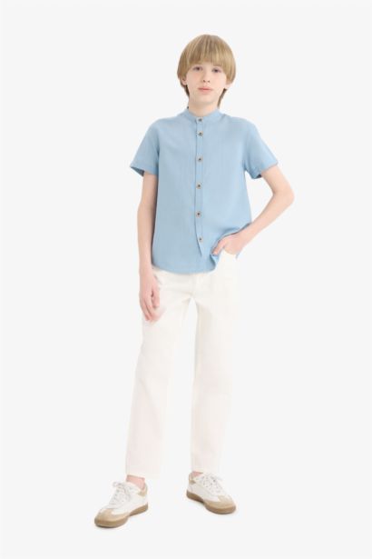 قميص ولادي ردن طويل قصة عادية