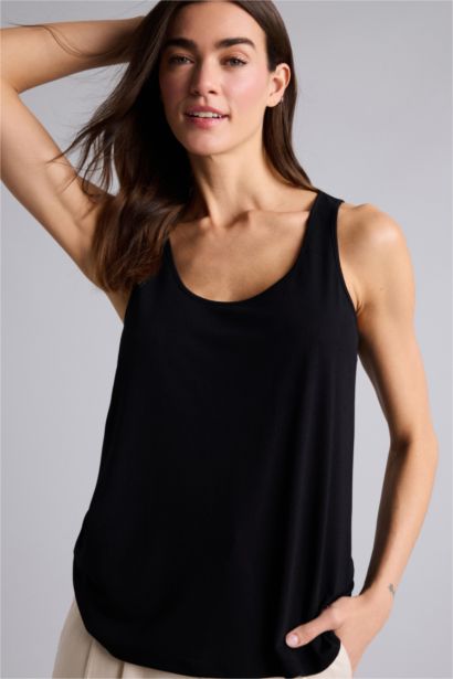 Regular Fit Basic Crew Neck Tank Top