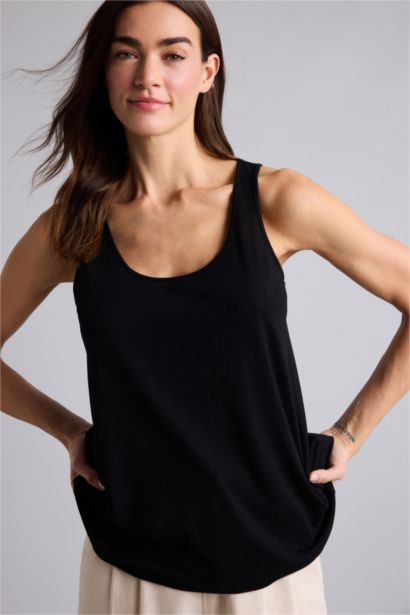 Regular Fit Basic Crew Neck Tank Top