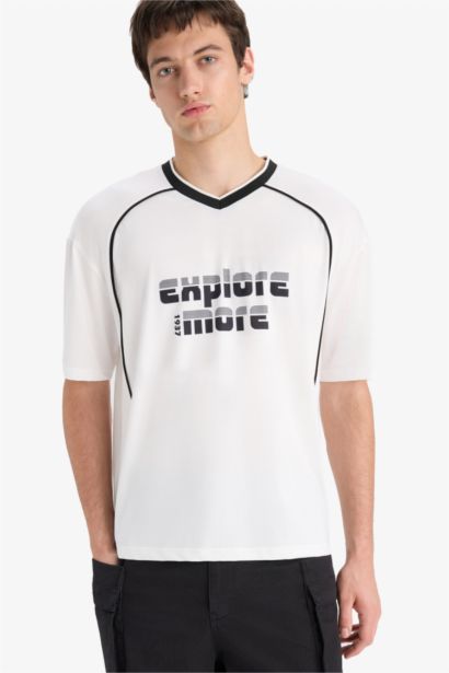 Loose Fit Crew Neck Short Sleeve T-Shirt