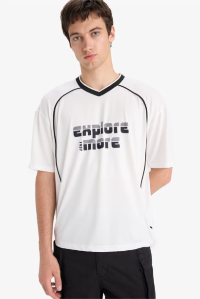 Loose Fit Crew Neck Short Sleeve T-Shirt