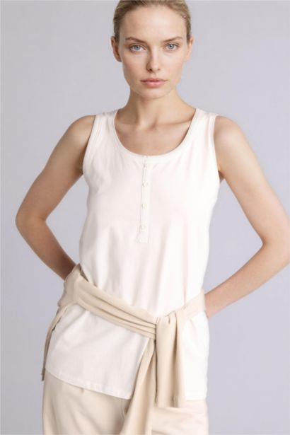 Regular Fit Crew Neck Tank Top