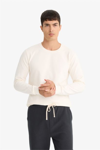 Slim Fit Crew Neck Long Sleeve T-Shirt