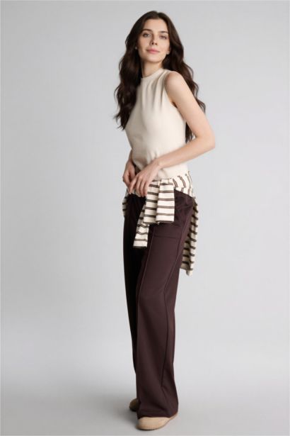 بنطرون وايد ليج برجل واسع