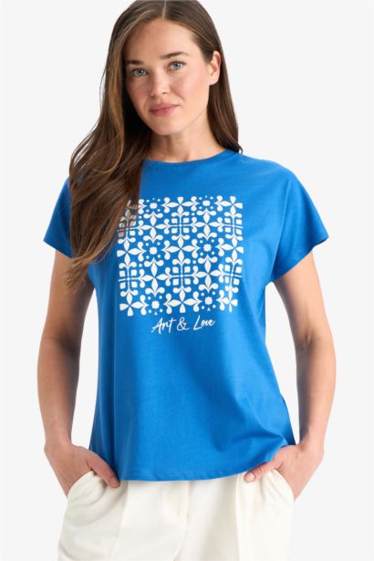 تيشيرت نص ردن قصة عادية وياخة مستديرة