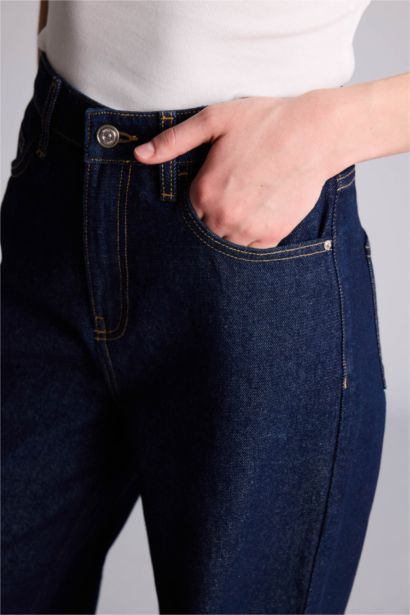 Wide Leg Denim Trousers