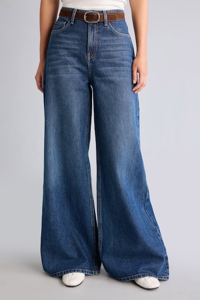 Wide Leg Orta Bel Jean
