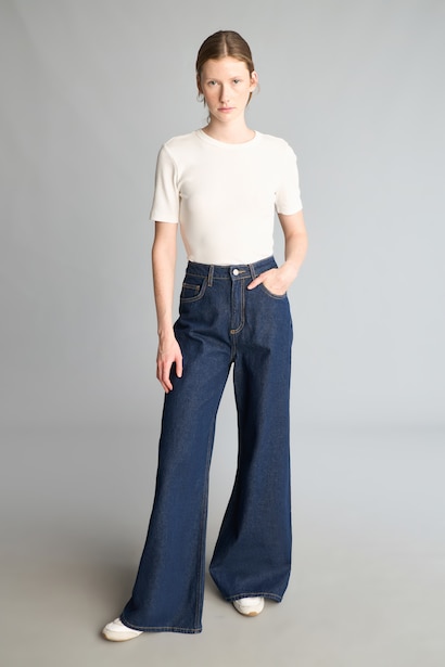 High Waist Wide Leg Trousers