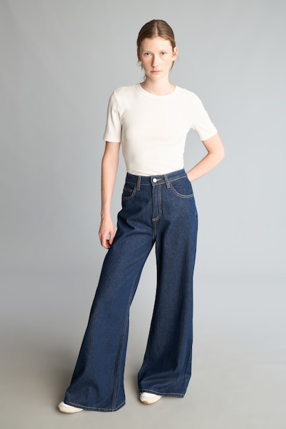 High Waist Wide Leg Trousers