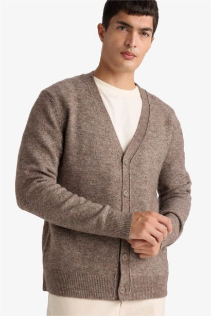 Relax Fit V-Neck Knitwear Cardigan