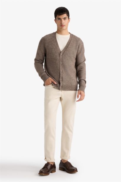Relax Fit V-Neck Knitwear Cardigan