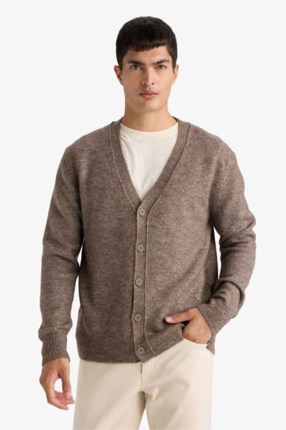 Relax Fit V-Neck Knitwear Cardigan