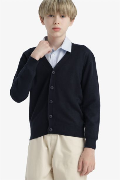 Regular Fit V-Neck Cardigan