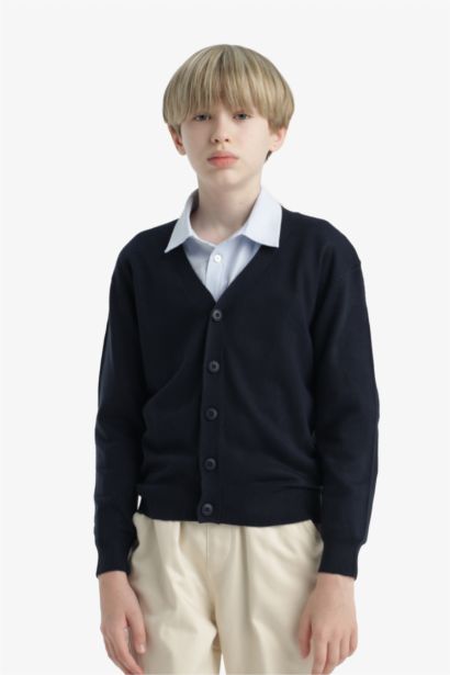 Regular Fit V-Neck Cardigan