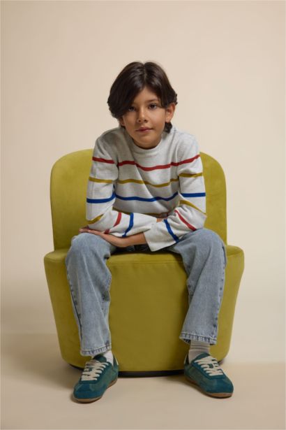 Boy Regular Fit Crew Neck Pullover