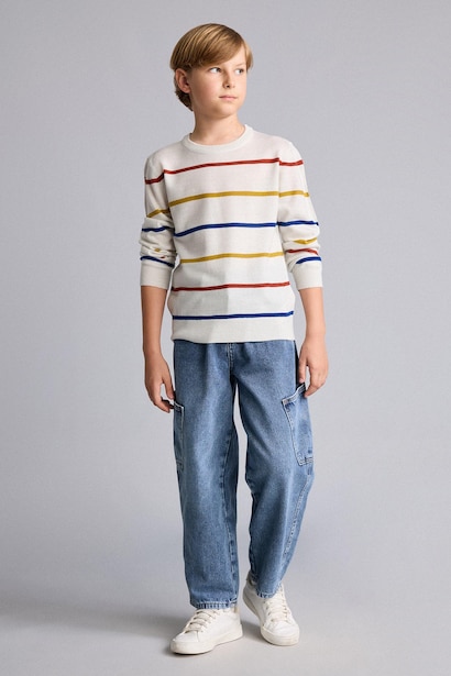 Boy Regular Fit Crew Neck Pullover