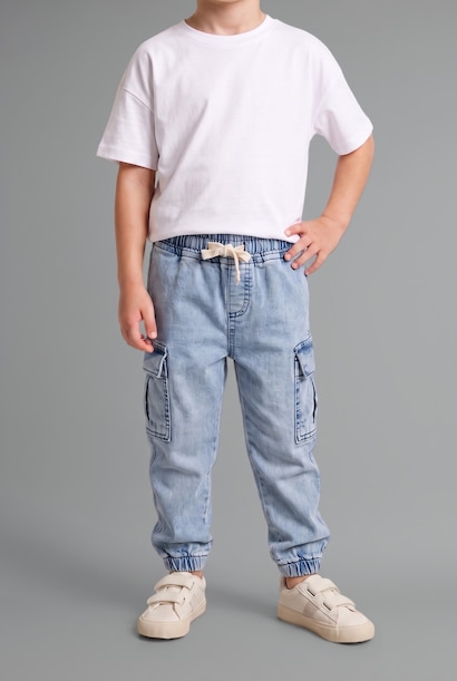 Baby Boy Elastic Waist Jogger Fit Jeans