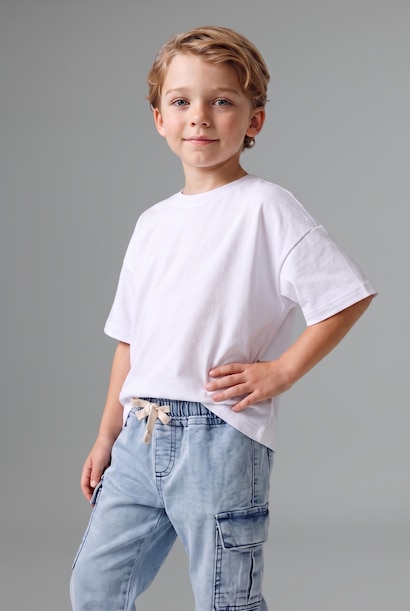 Baby Boy Elastic Waist Jogger Fit Jeans
