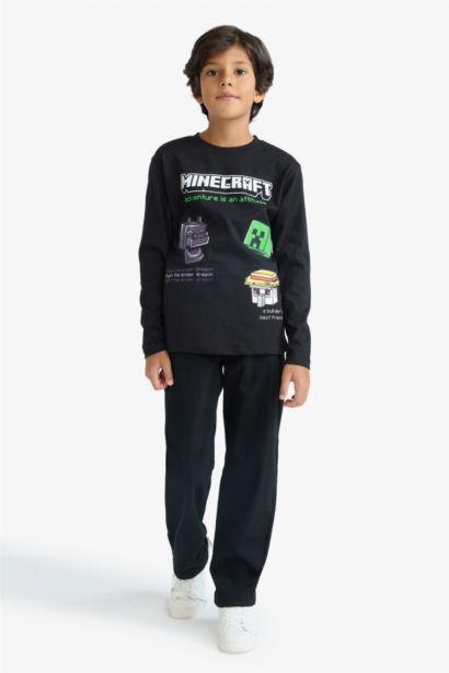 Boy Regular Fit Straight Leg Gabardine Trousers