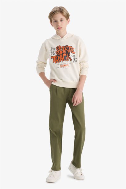 Pantalon en gabardine droit Coupe régulière pour garçon