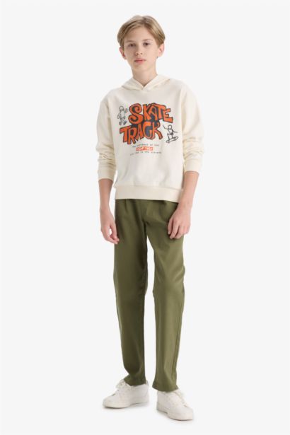 Pantalon en gabardine droit Coupe régulière pour garçon