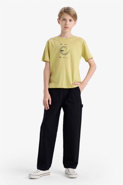 تيشيرت ولادي نص ردن قصة عادية بطبعة من الخلف