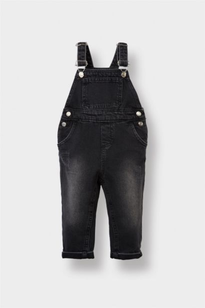 Baby Boy Regular Fit Denim Jumpsuit