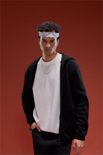 Relax Fit with Pockets Zippered Hoodie