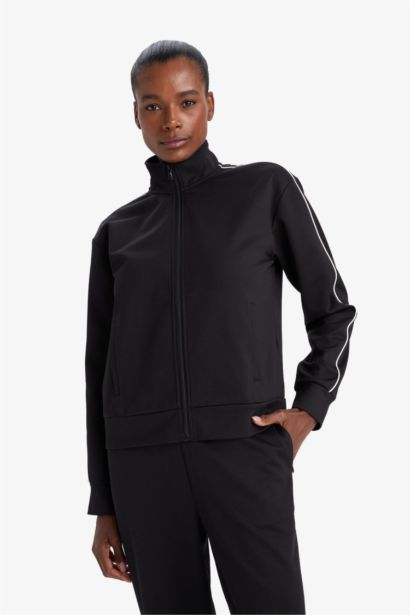 Standard Fit Zip-Up Sweatshirt