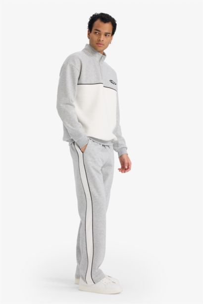 Wide Leg Beli Lastikli Cepli Geniş Paça Eşofman Altı