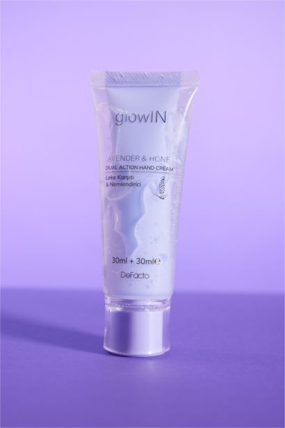 GlowIN Lavanta ve Bal Özlü Nemlendirici El Kremi – Çift Etkili Besleyici & Onarıcı Formül (75ml)