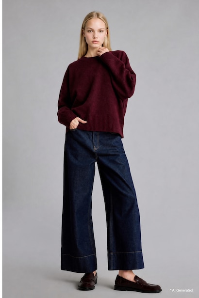 Oversize Basic Triko Kazak