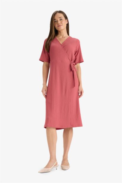 Regular Fit V-Neck Dress