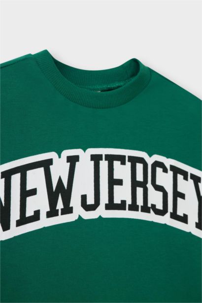 Baby Boy Crew Neck Printed Short Sleeve T-Shirt