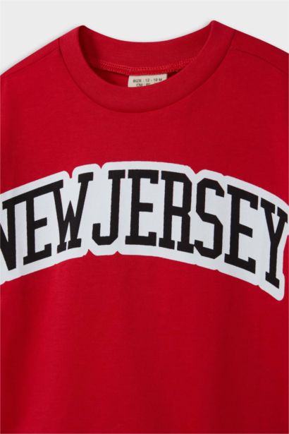 Baby Boy Crew Neck Printed Short Sleeve T-Shirt