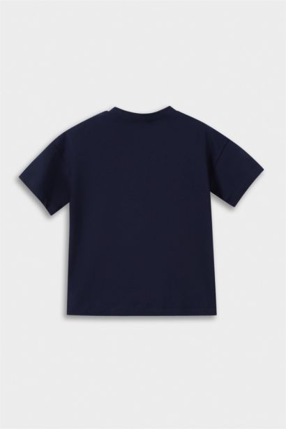 Baby Boy Crew Neck Printed Short Sleeve T-Shirt