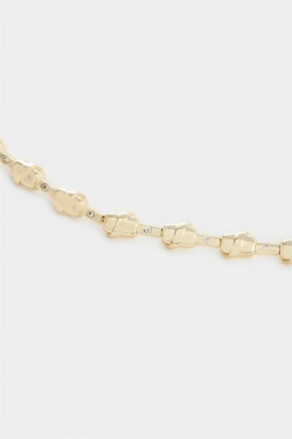 قلادة نسائي ذهبي بأحجار من Reis x DeFacto