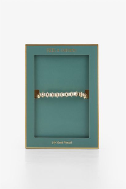 Reis x DeFacto Gold Plated Cristallo Stone Gold Bracelet