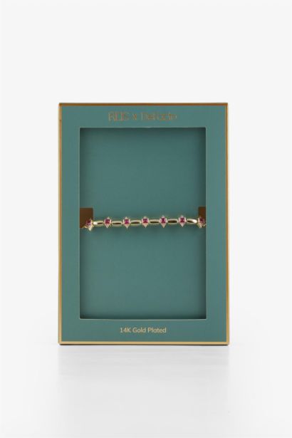Reis x DeFacto 14K Gold Plated Rubino Woman Gold Bracelet