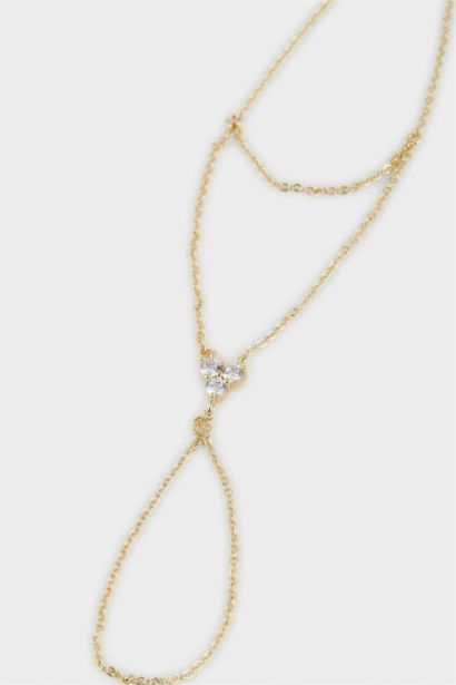 سوار يد ذهبي بأحجار من Reis x DeFacto