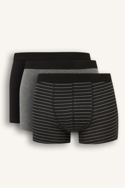 Regular Fit Striped 3 Piece Boxers