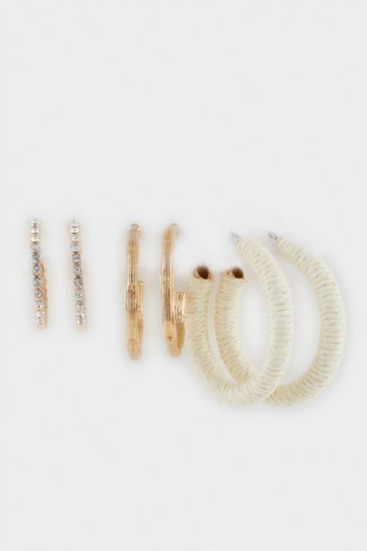 Lot de 3 Boucles d’oreilles créoles pour femme