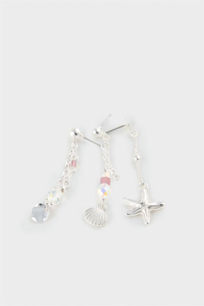 Lot de 6 Boucles d’oreilles argentées pour femme