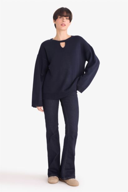 Regular Fit Crew Neck Knitwear Pullover