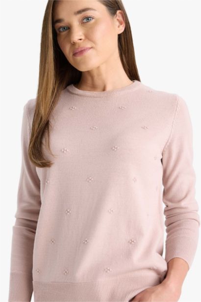 Pull tricot à col rond Coupe régulière