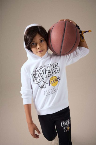 NBA Los Angeles Lakers Kapüşonlu Sweatshirt Erkek Çocuk