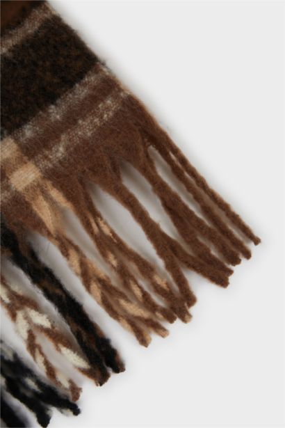 Boy Plaid Woven Scarf